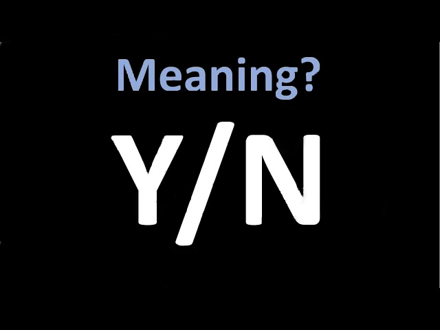 Y-N MEANING