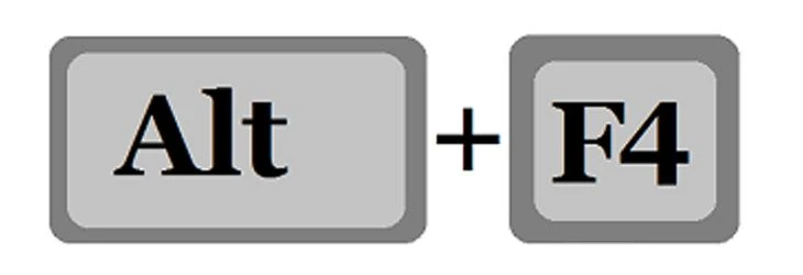 Alt + F4 method
