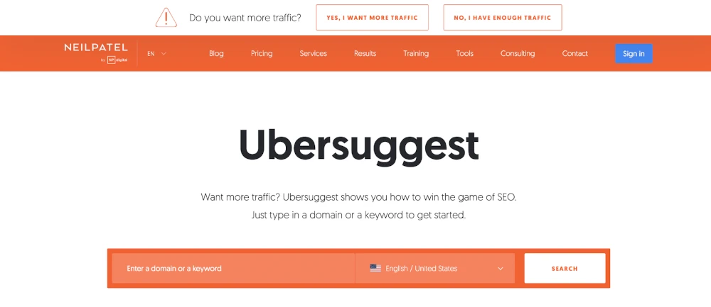 Ubersuggest