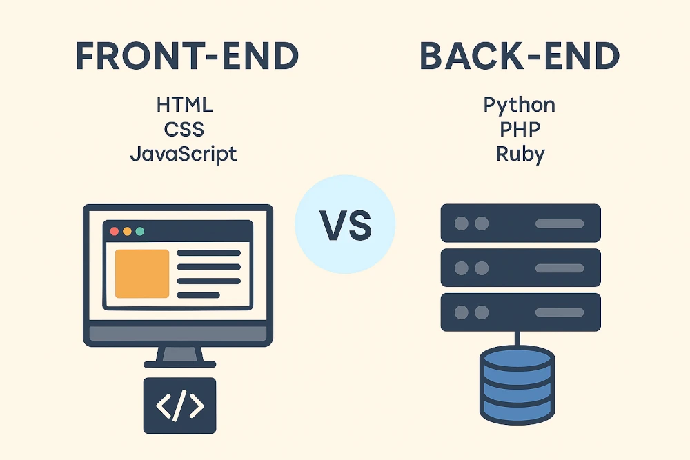front-end vs. back-end development
