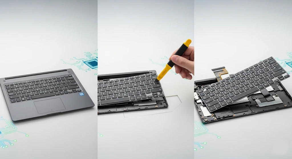 Step by Step Procedure to Open Your Laptop Keyboard