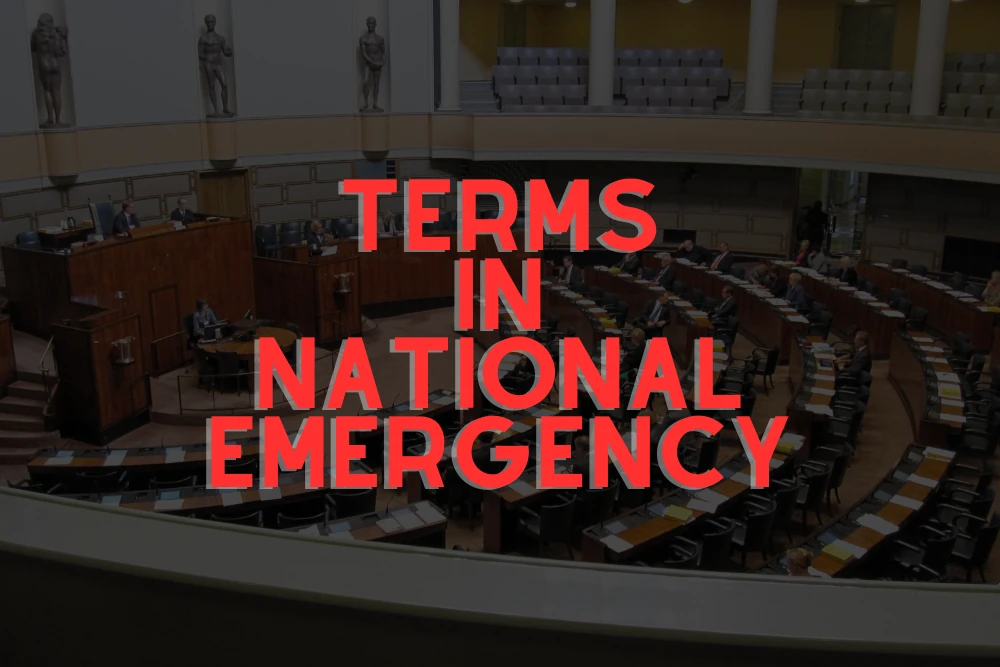 Terms in National Emergency