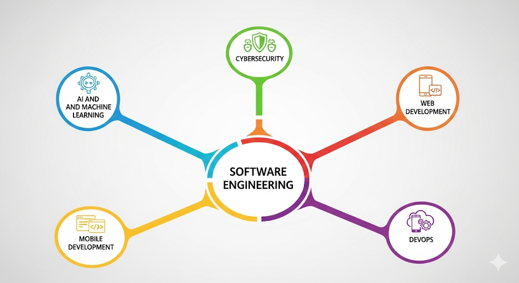 What Are Some Common Subfields Within Software Engineering