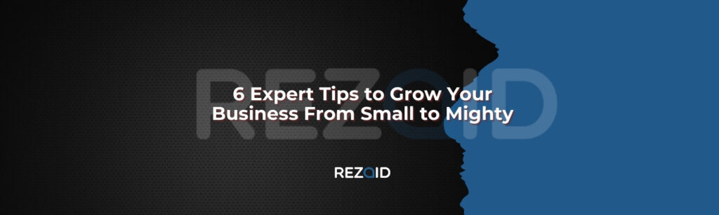 6 Expert Tips to Grow Your Business From Small to Mighty