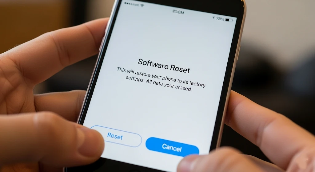 How to do software reset on iPhone