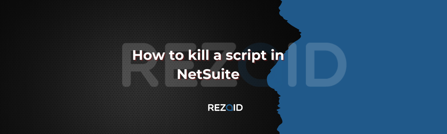 How to kill a script in NetSuite