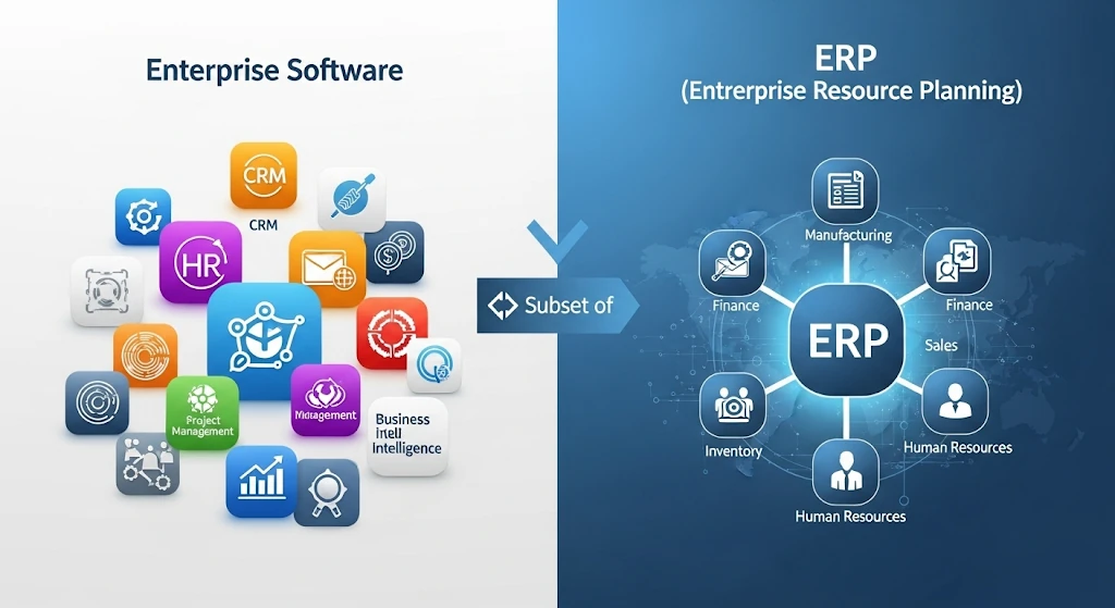 Is Enterprise Software the Same as ERP