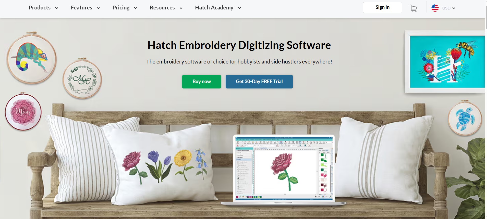 Resize Designs with Hatch Embroidery Software