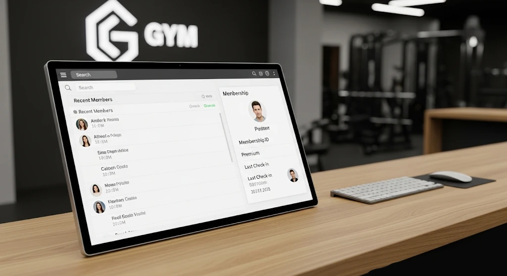 What software do gyms use to record membership details​