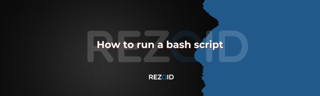 how to run bash scrip